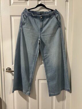 American Eagle Wide-Leg Pull-On Jean - Size Medium